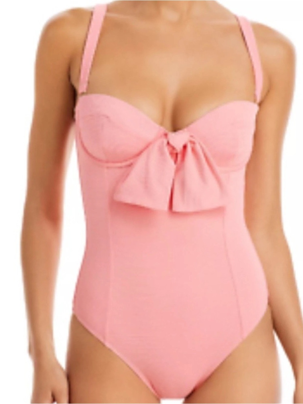 Alexandra Miro Clara Underwire One Piece Swimsuit -  Coral Pink Size M
